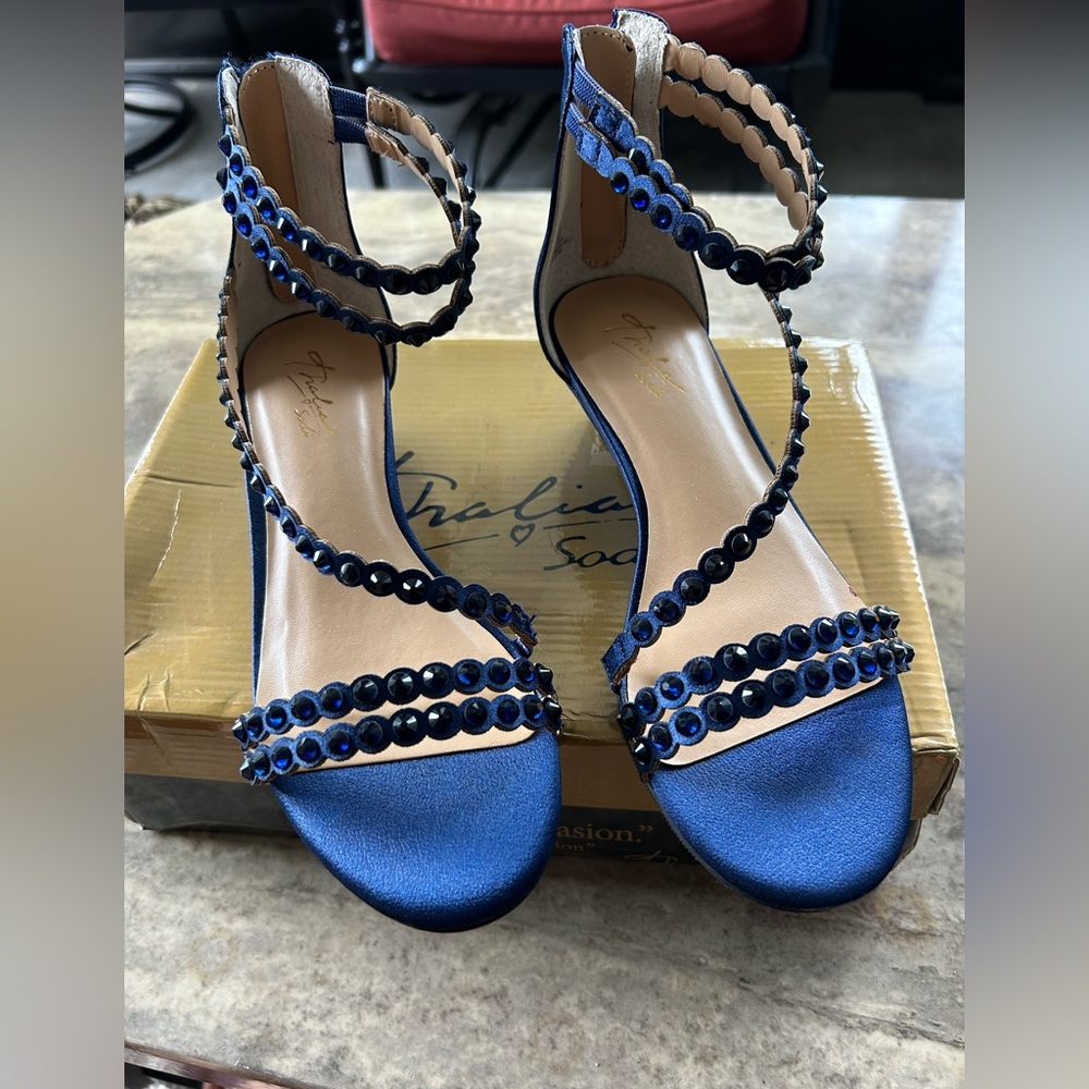 Thalia Sodi Blue Elegant Heels with Ankle Strap